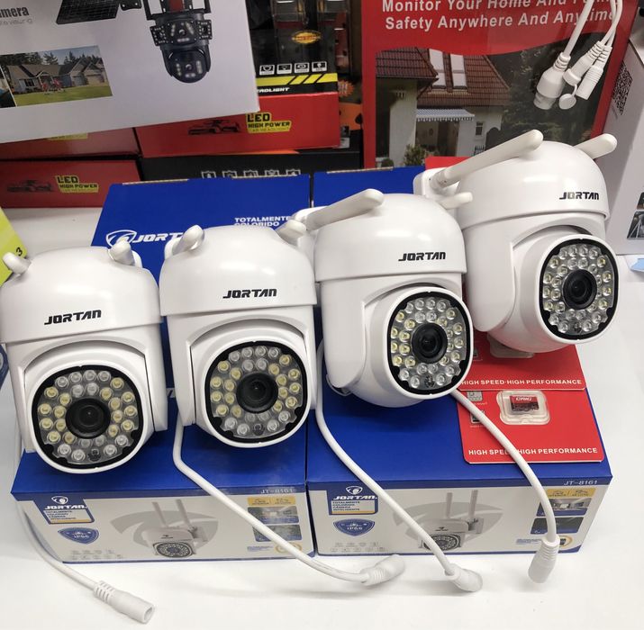 4x Camera Smart AI Color Video Supraveghere 2k 28Led Long IR Sd-64Gb