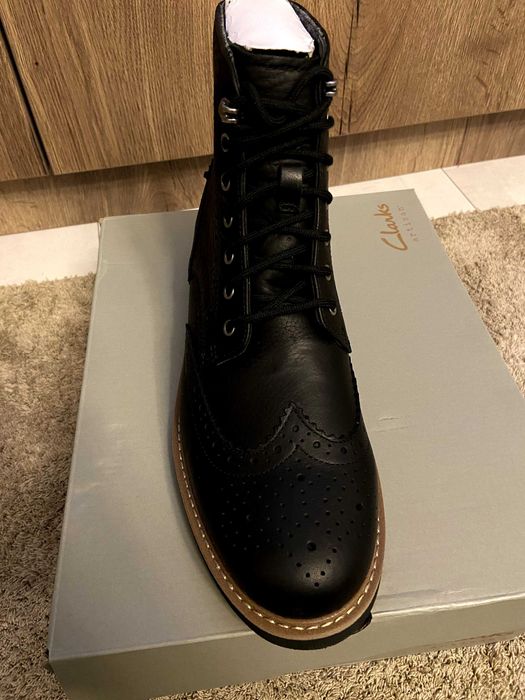 Cizme barbati Clarks Batcombe Lord negre marime 43 46 Noi