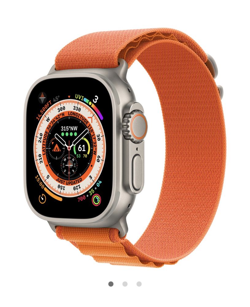 Bratara Apple Watch Orange Alpine Loop