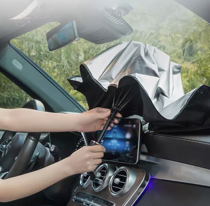 сенник за предно стъкло предпазен чадър с защита UV лъчи 140/79см