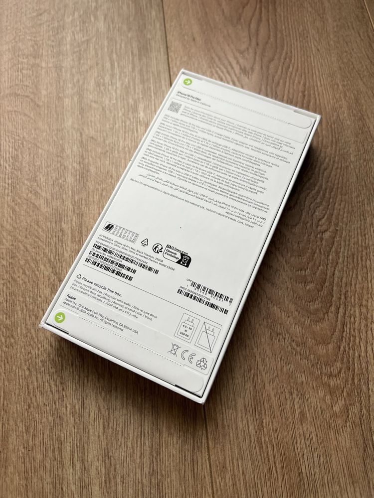 Запечатан! Iphone 16 PRO MAX 256gb Black Titanium / чисто НОВ!