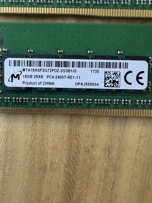 Озу ddr 4 32 гб (16+16) серверные