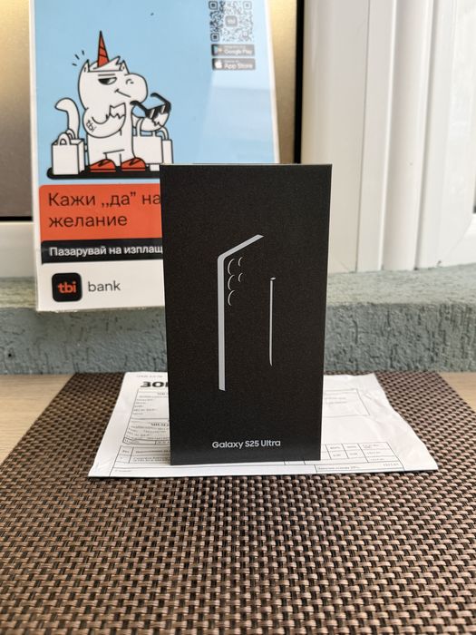 512GB*ЛИЗИНГ*72лв/м JETBLACK Samsung S25 ultra*самсунг с25 ултра