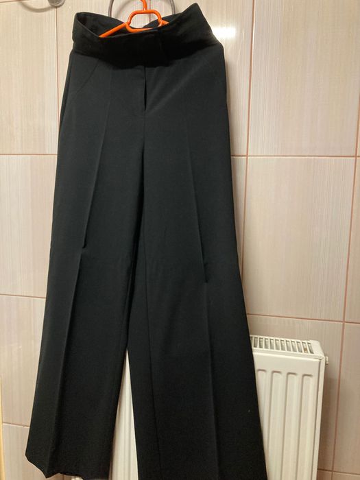 Vind pantalon dama, din stofa neagra