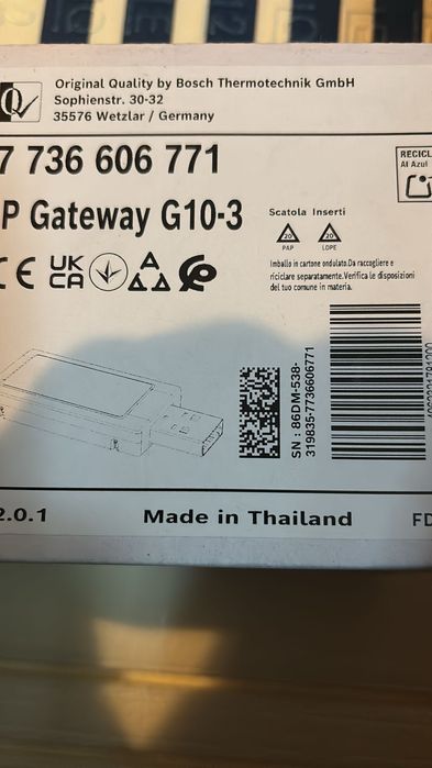 Modul Wi-Fi aparat de aer conditionat
Bosch seria 3000/5000i