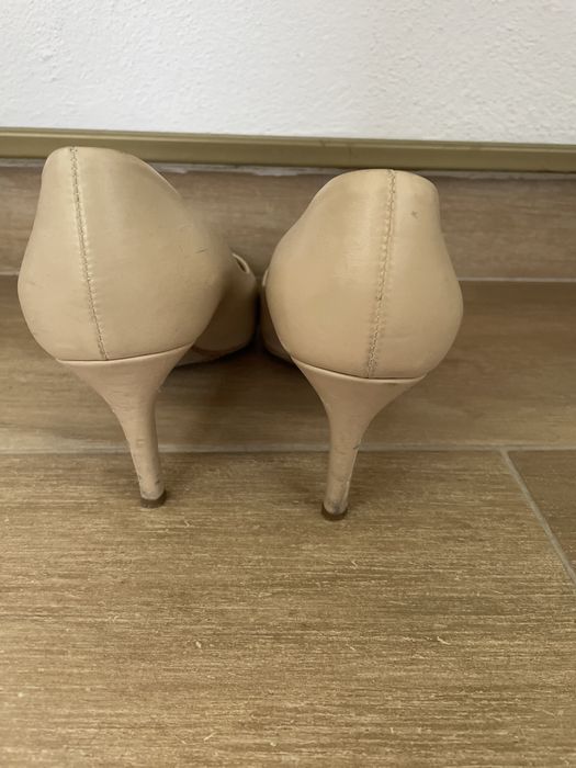Pantofi piele nude Anna Cori 37