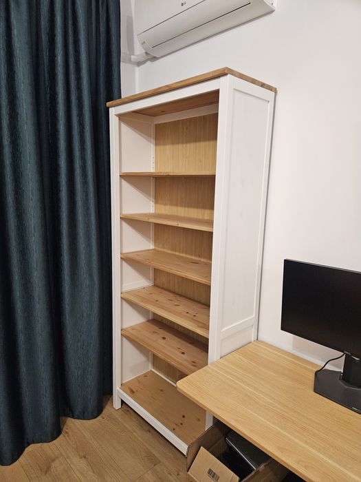 HEMNES Biblioteca IKEA vopsit alb/maro 90x197 cm