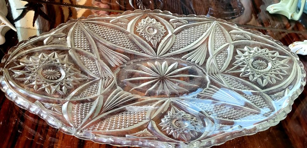 Platou fructiera cristal stare foarte buna