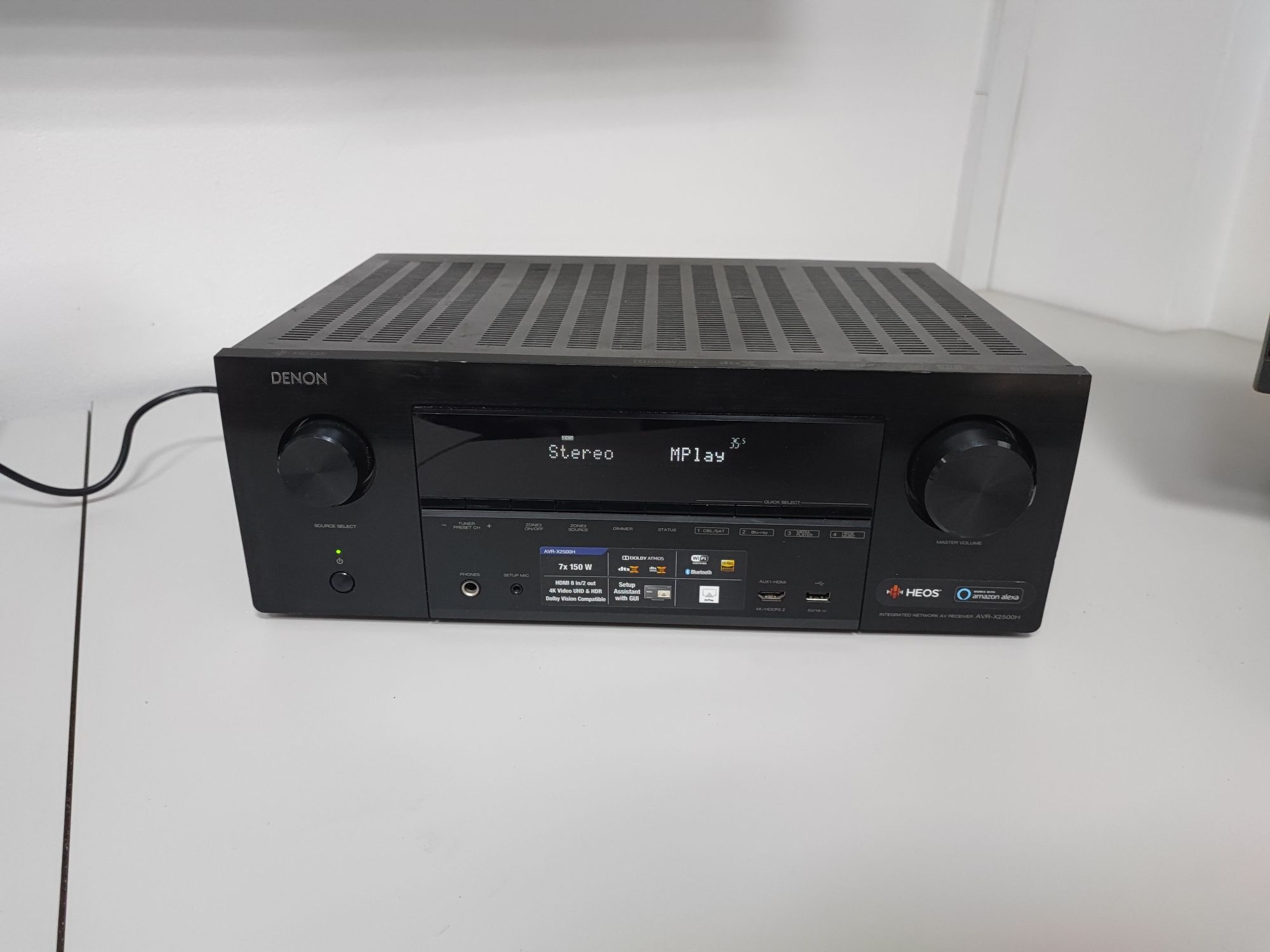 Amplificator statie Denon AVR X 2500 H bluetooth usb heos wifi 7x150W