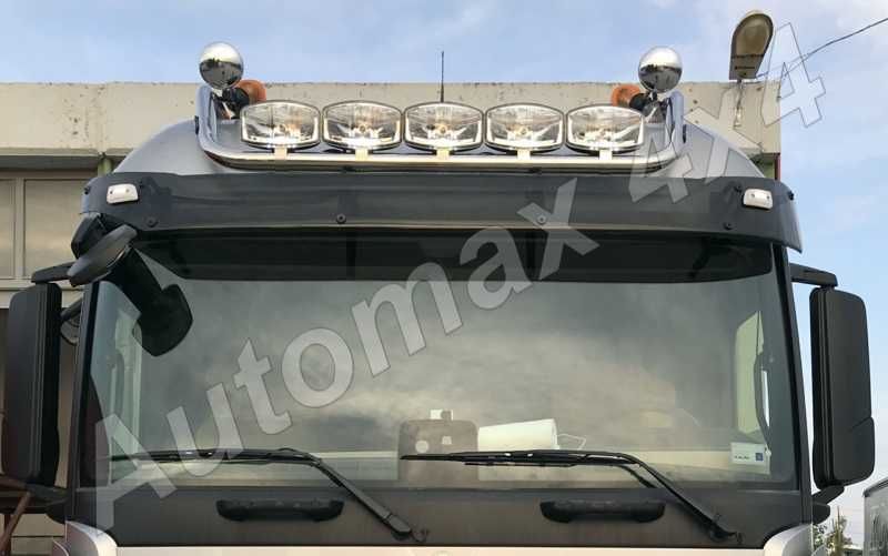 Bullbar, bara inox proiectoare plafon Mercedes Actros MP4 2011+