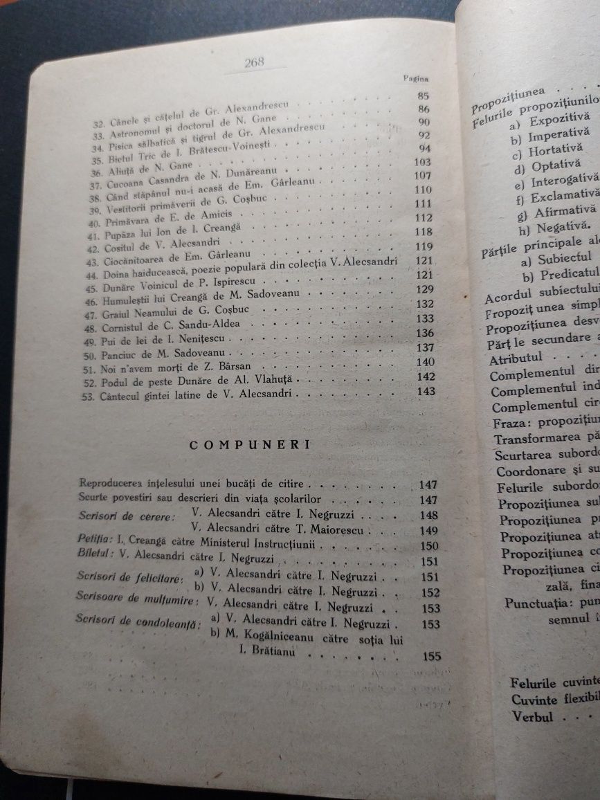 Carte de Limba Română 1929