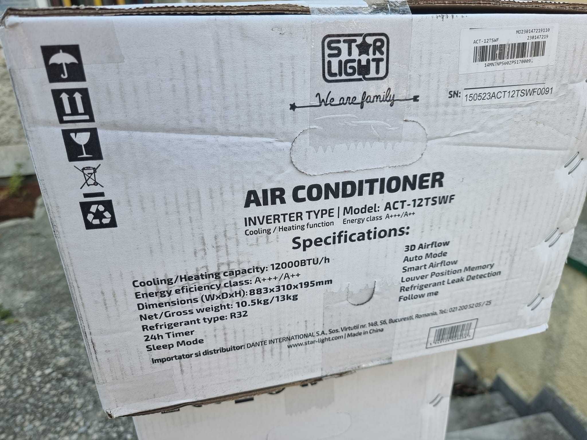 Климатик Star-Light 12TSWF 12000 BTU Wi-Fi, Клас A+++ 3D Air Flow