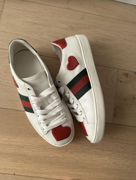 Adidasi GUCCI Ace heart originali