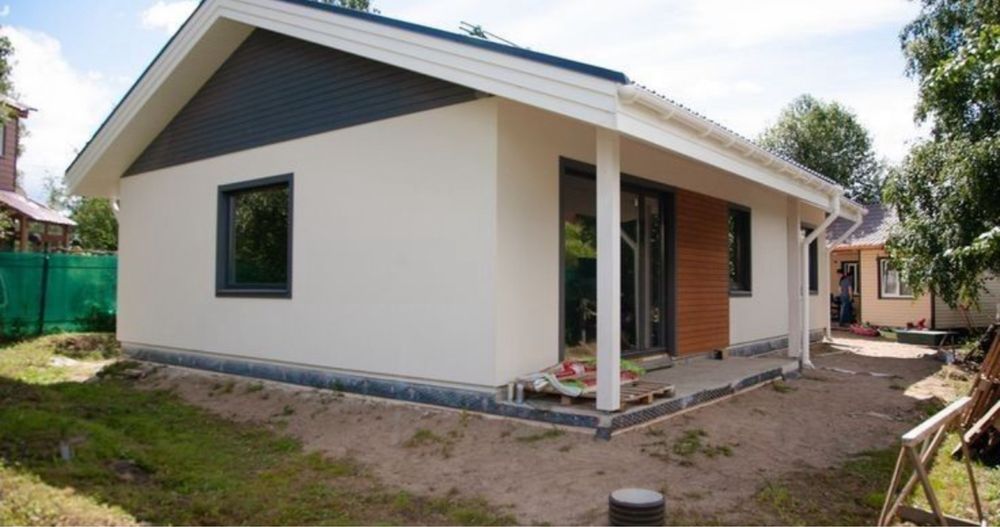 Casă pe structură metalică