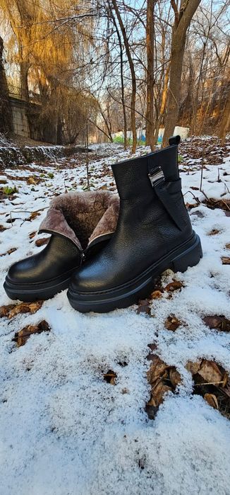 Акция, Женская обувь зимняя с Турции из натуральной кожи и меха