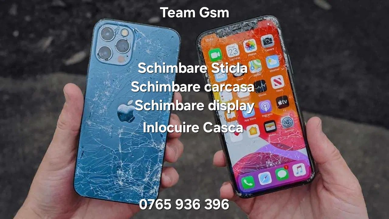 Schimbare geam inlocuire sticla display Iphone 12 pro 13 pro 14 pro