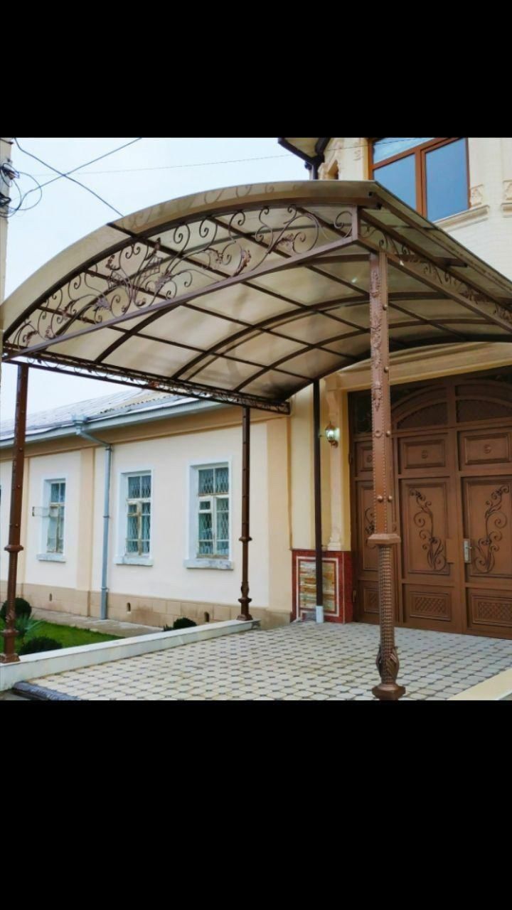 Ворота калитки ришотки навесы перила darvoza perilla Nave's