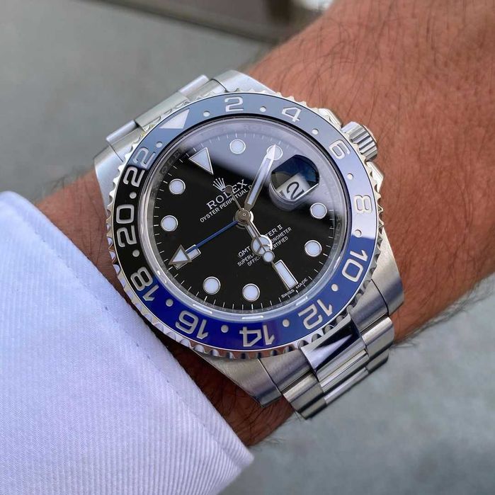 rolex gmt-master batman oyster