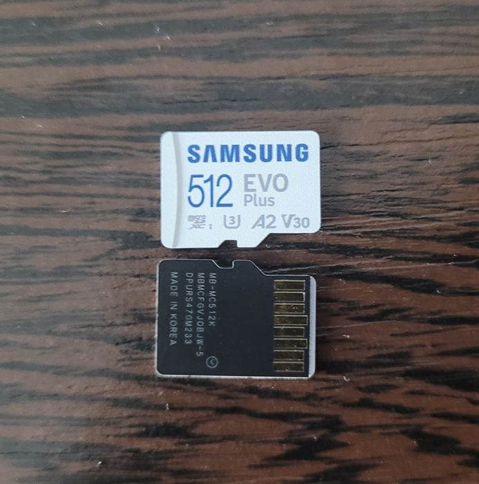 Samsung EVO plus, microSD, 512 GB