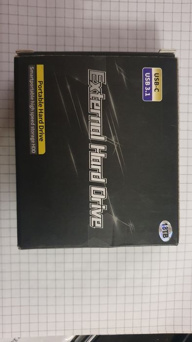 Външен хард диск HDD 18TB, Алуминий, Преносим, USB 3.1