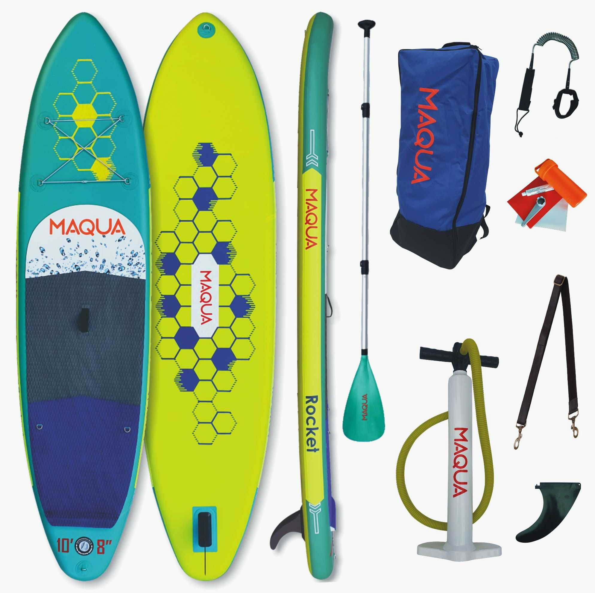 Set placa Paddelboard SUP, surf gonflabila Rocket, 330 cm x 83cmx15cm