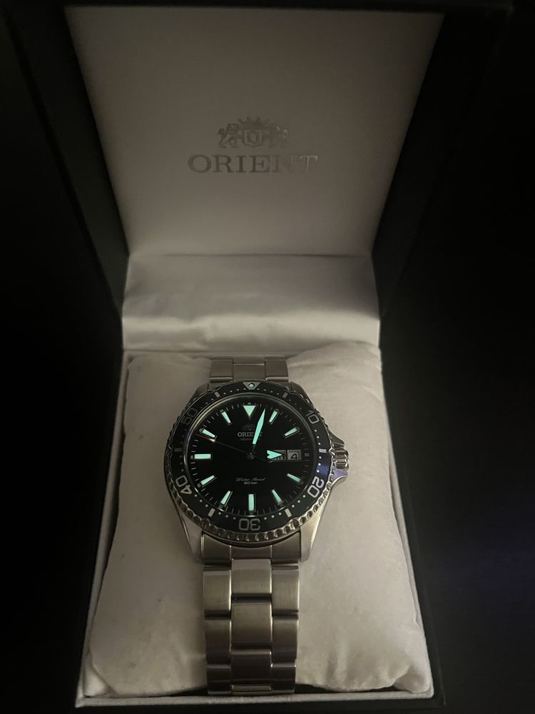 Apple watch 9 SS Cellular / Orient Kamasu/ Ray Raven II Black