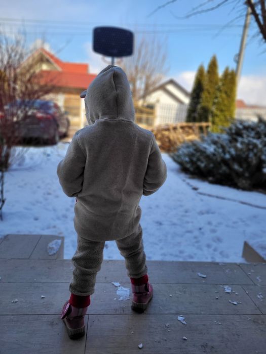 HANDMADE - Jachetă fleece din lână merinos