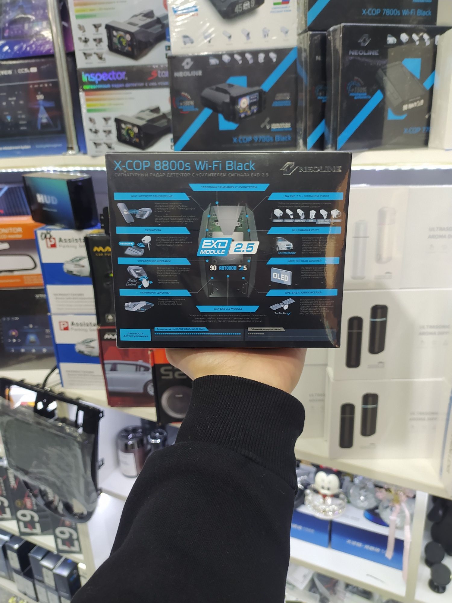 Neoline xcop 8800 black wifi антирадар 2год гарантия antiradar