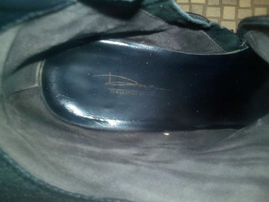 Дамски боти на ток  Dima естествена кожа