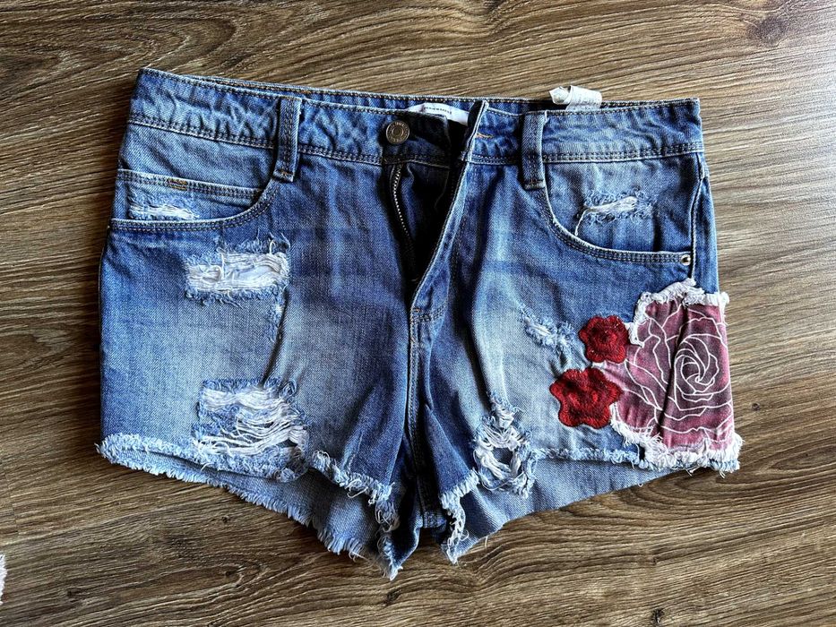 Къси дънкови панталони Zara / Fornarina