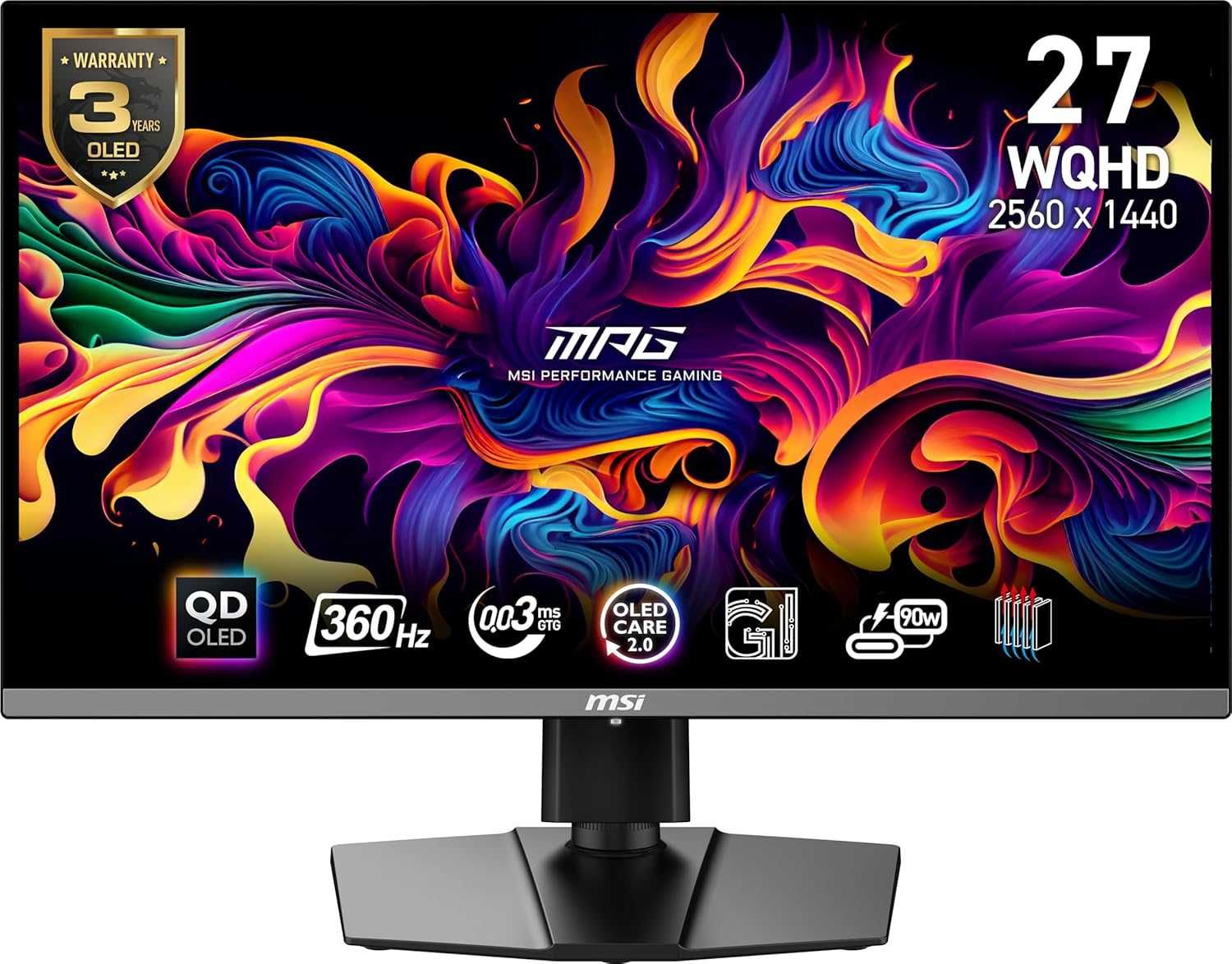 [НОВЫЙ] Монитор MSI MAG 271QRX | 27" WQHD QD-OLED 360Hz 0.03ms Type-C