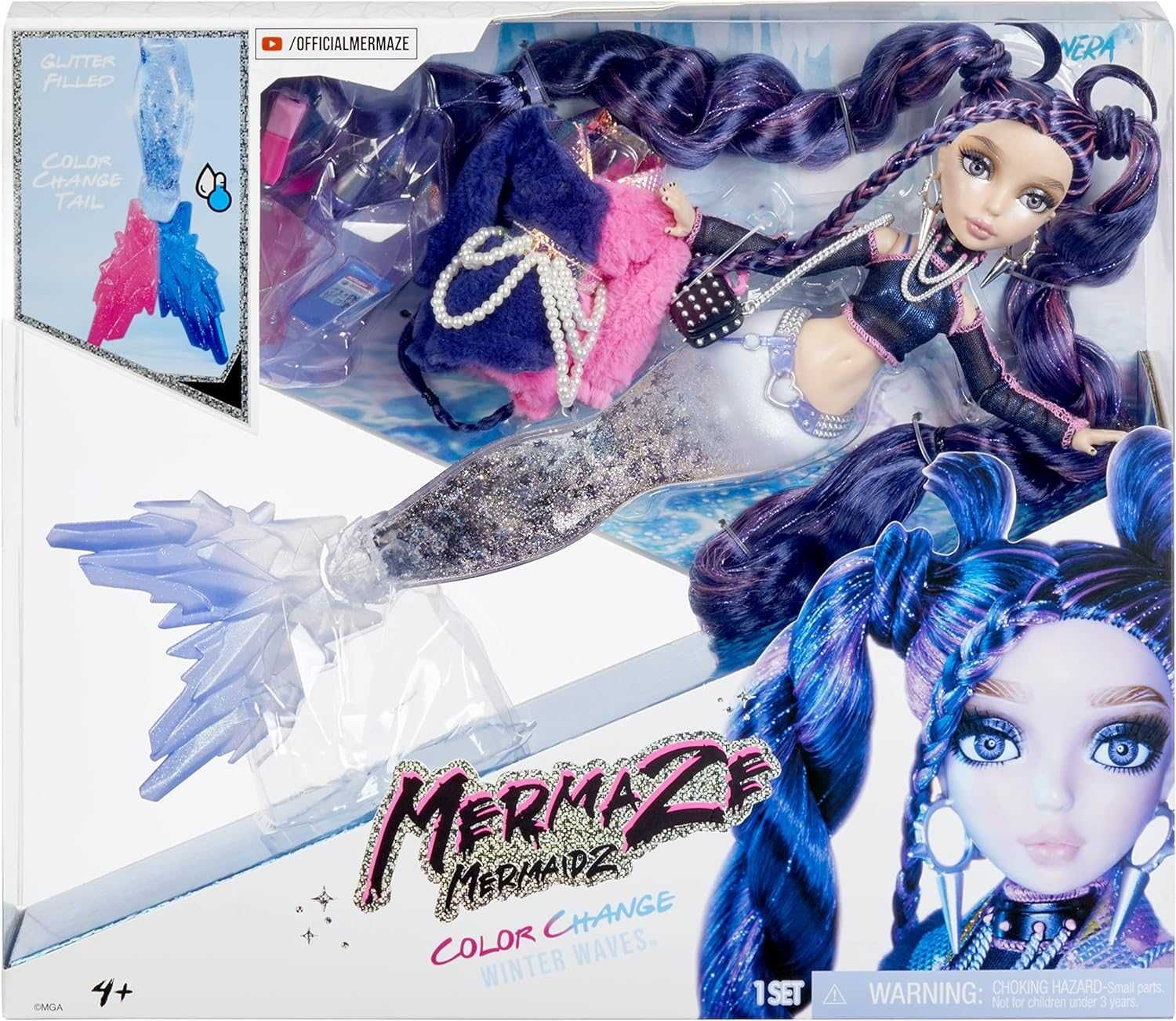 Кукла Русалка Mermaze Mermaidz 34см 3 вида Nera  Crystabella  Kishiko