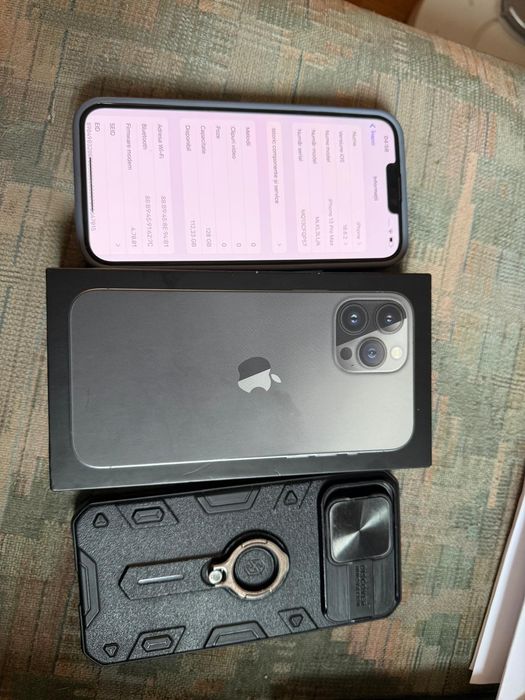 Iphone 13 pro max, impecabil, la cutie 128G