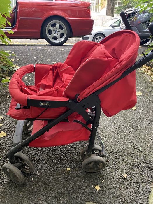 Carucior 3 in 1 Chicco Trio Sprint, Rosu