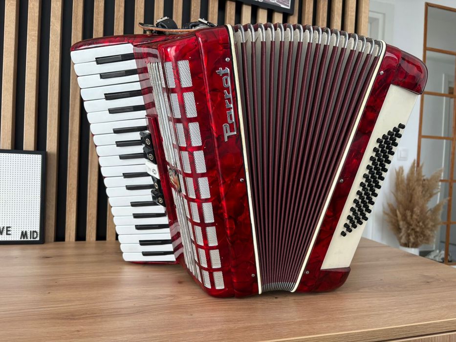 Acordeon Parrot cu 60 de basi