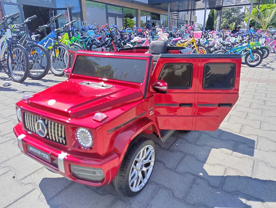 MERCEDES Акумулаторен джип AMG G63 мет. червен