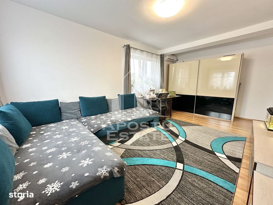 Apartament cu 2 camere mobilat decomandat la parter in Giroc la asfalt