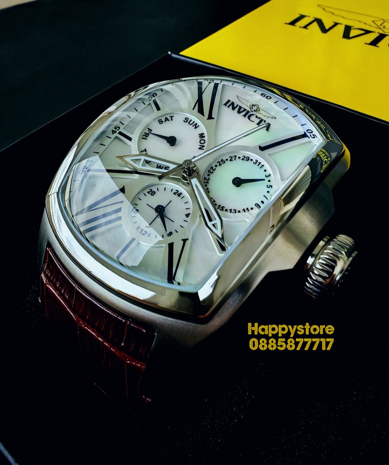 часовник INVICTA Lupah White Pearl 48 mm, Инвикта нов