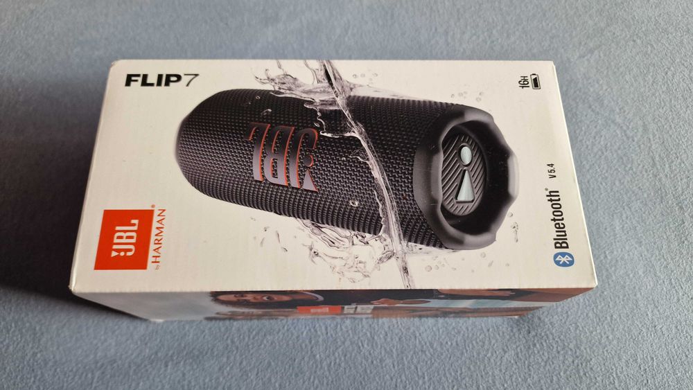JBL Boxă portabilă fără fir JBL Flip 7 Bluetooth, Negru, Sigilata