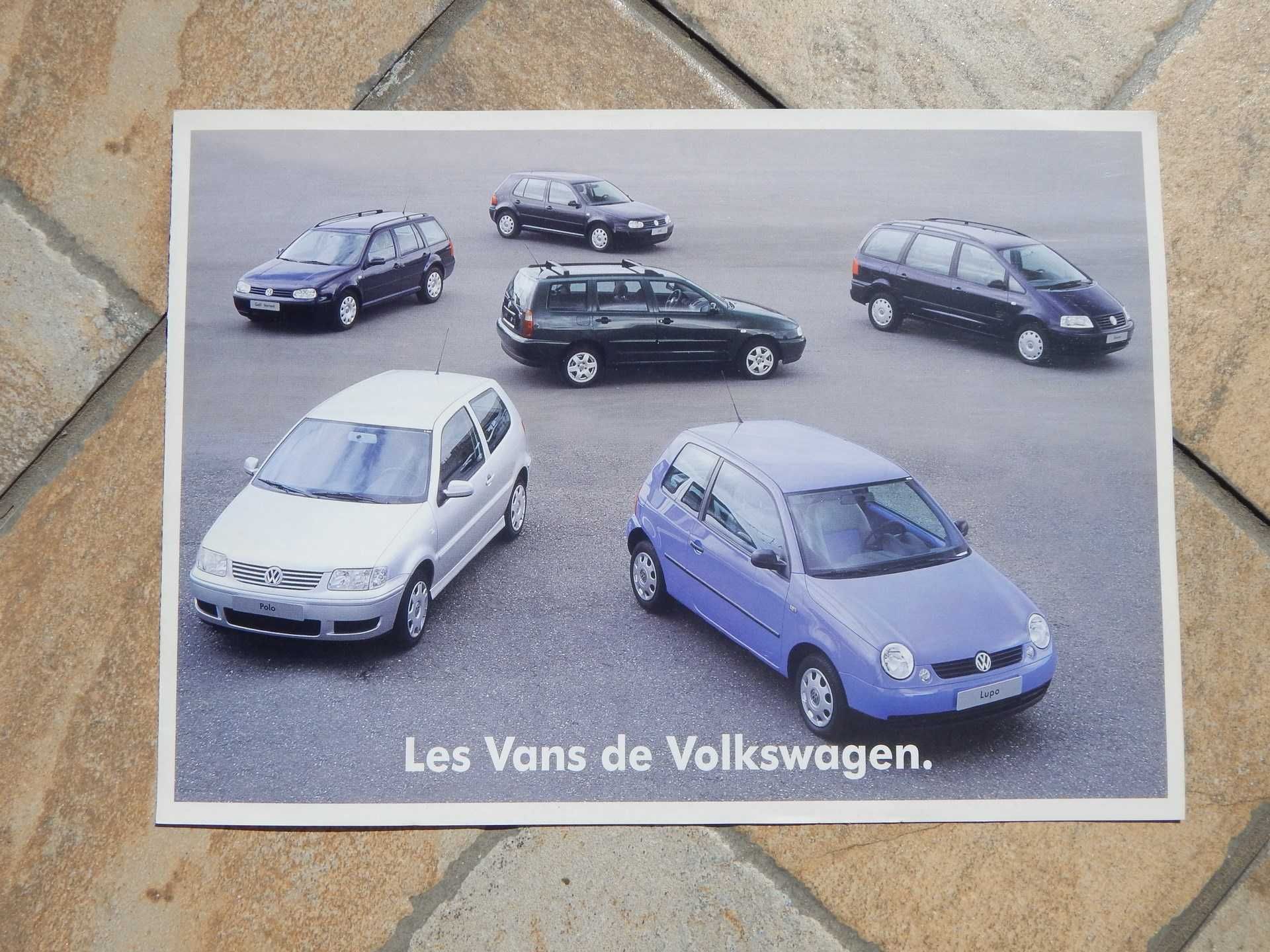 Revista pliant modele Volkswagen Lupo Polo Golf Sharan Belgia an 2000