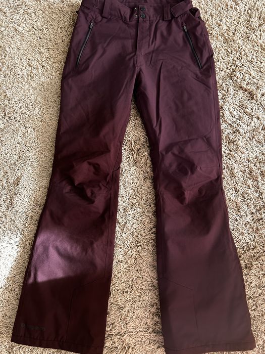 Дамски ски панталон цвят бордо