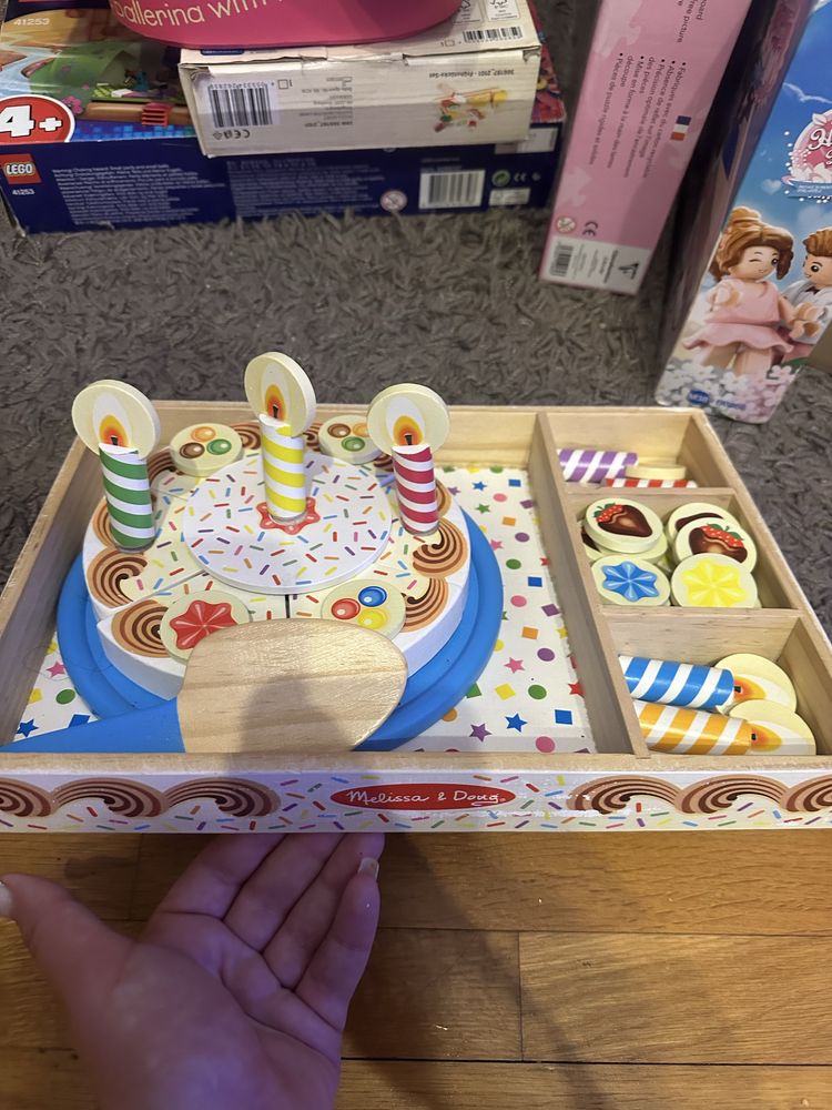 Протектори наколенки- нови, торта melissa and doug, лего, лот еднорози