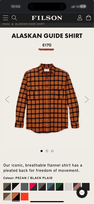 Camasi barbati,Filson,marime XS-M