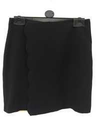стильная черная юбка на запах 36 (S)