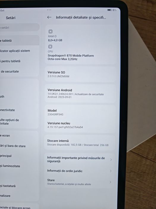 Tableta Xiaomi Pad 6 256/8