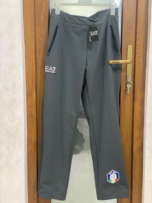 Pantaloni Race Ski Full Zip Armani EA7 Italia Ski Team Nou XL