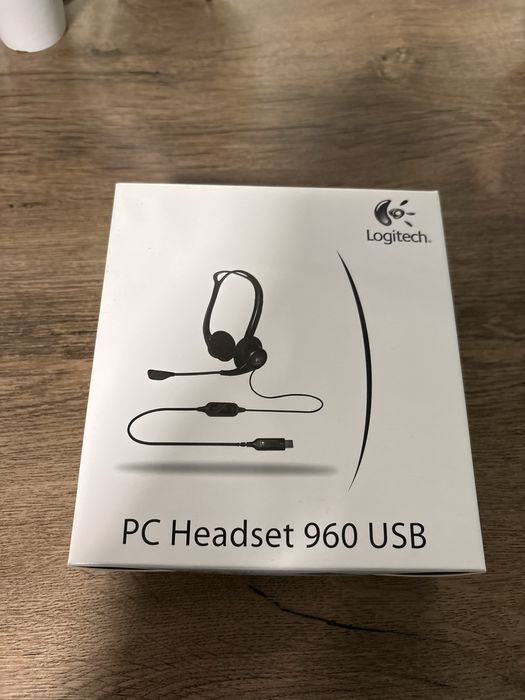 слушалки Logitech PC 960 USB – като нови + ПОДАРЪК!