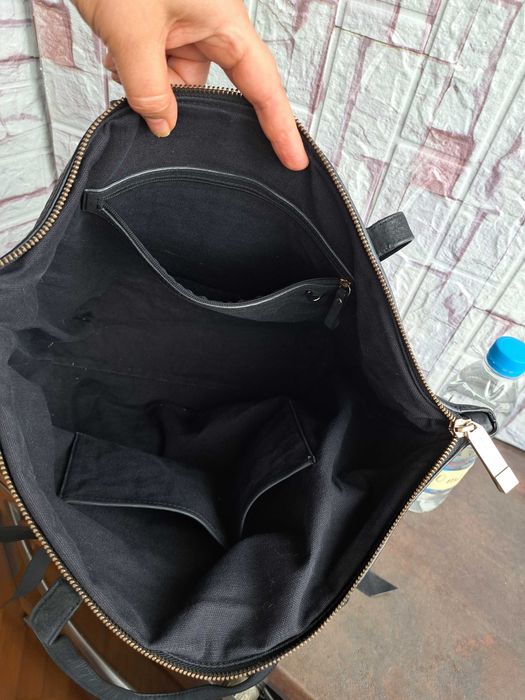 дамска чанта,Coccinelle,черна кожена торба-естествена кожа