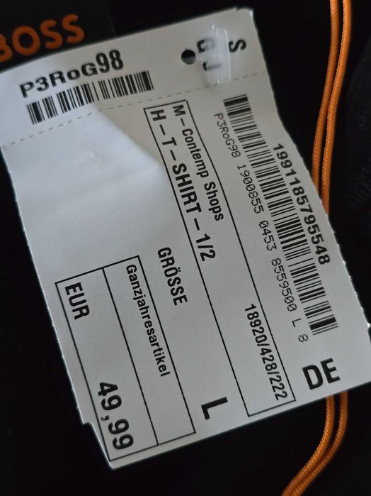 Tricou Boss orange ORIGINAL, mărimea L și XL, nou cu etichetă