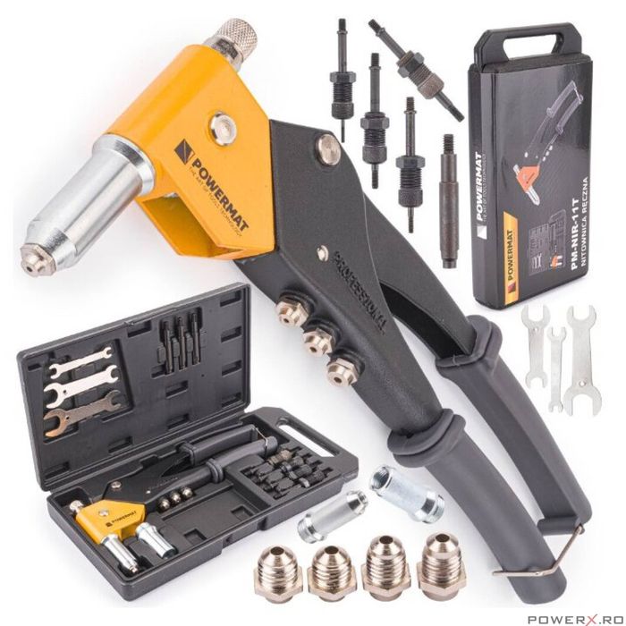 Cleste manual pentru nituit, 3 in 1, Powermat